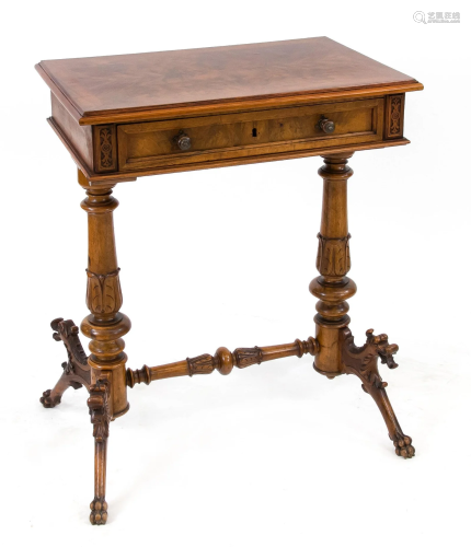 Handcrafted/sewing table c. 18