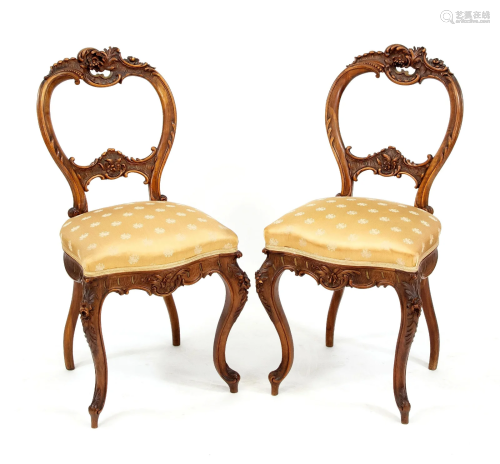 Pair of chairs in rococo style