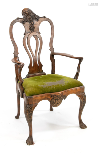 Baroque style armchair, early