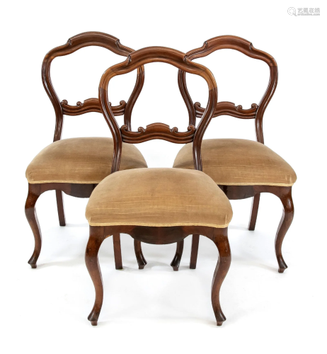 Set of three chairs around 186