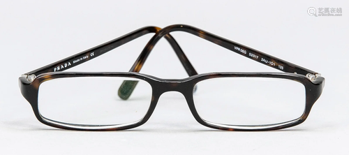 Prada, reading glasses, dark p