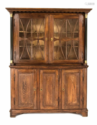 Glass top cabinet around 1820,
