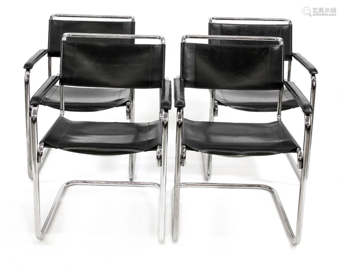 Set of four Thonet cantilever