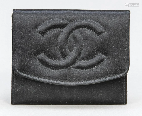 Chanel, small wallet, black sa