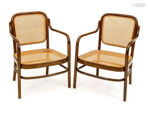 Pair of Thonet armchairs, 20th