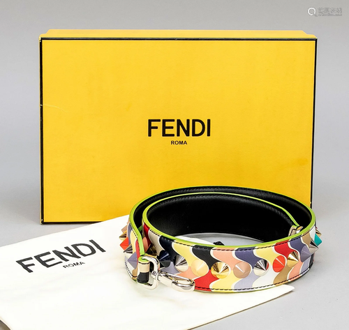 Fendi, multicolour bag strap,