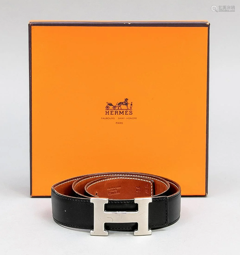 Hermes, reversible belt, fawn