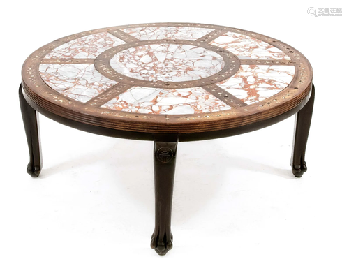 Round Asian table c. 1900, sol