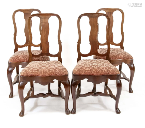 Set of four chairs in baroque