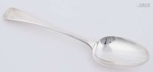 A Georgian sterling silver tablespoon by John Lias of London...