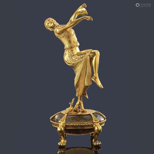 Magnificent sculpture with a ballerina motif made …