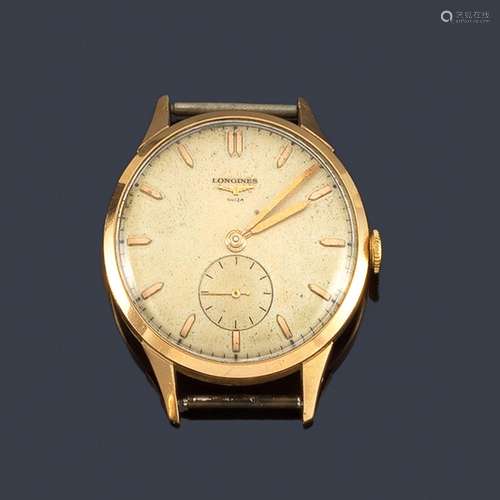 Men's LONGINES with 18K yellow gold case …