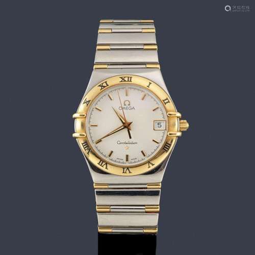 OMEGA Constellation for men with 18K gold and stee…