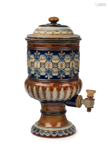 DOULTON LAMBETH rare stoneware water filter fountain and cov...