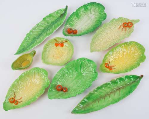 CARLTON WARE assorted tomato and leaf pattern dishes plus a ...