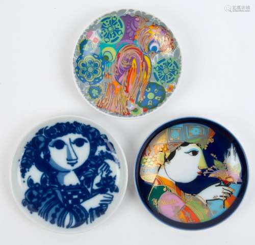 Three ROSENTHAL "Studio-Linie" German porcelain di...