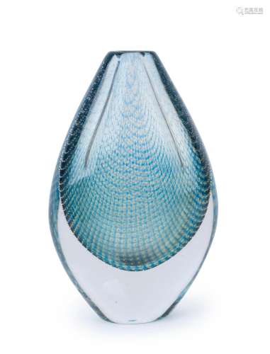 ORREFORS "Kraka" Swedish art glass vase by SVEN PA...