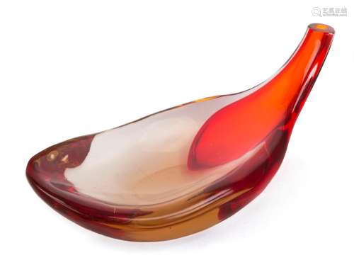 ANTONIO DA ROS for CENEDESE Sommerso Murano glass vase/bowl,...