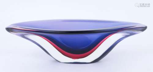 ARCHIMEDES SEGUSO Sommerso Murano glass bowl, 12 cm high, 44...