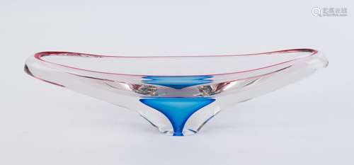 Chribska Sklo Czechoslovakian Sommerso glass bowl, circa 196...