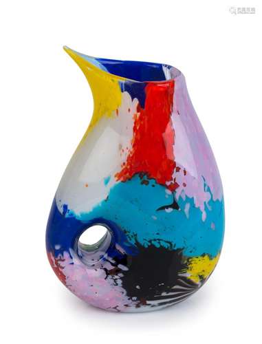 DINO MARTENS "ORIENTE" Murano glass vase, 27cm hig...