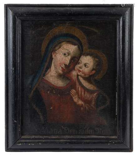 An antique religious icon "Our Lady of Counsel", o...