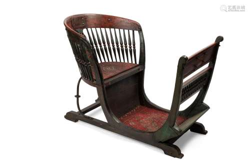 PALKI or TONJON antique Anglo-Indian sedan chair, circa 1800...