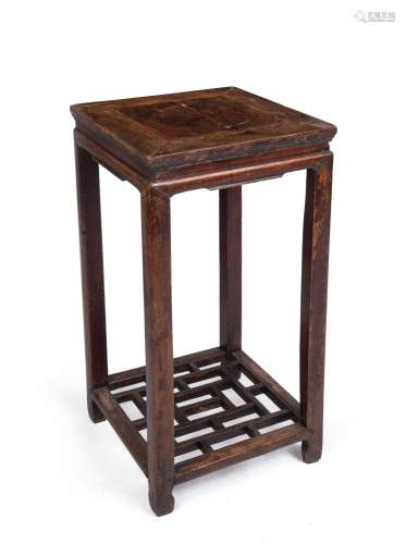 An antique Chinese occasional table. Qing Dynasty, 19th cent...