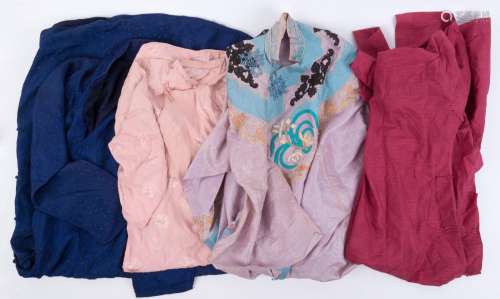 Four assorted Chinese vintage garments, early to mid 20th ce...