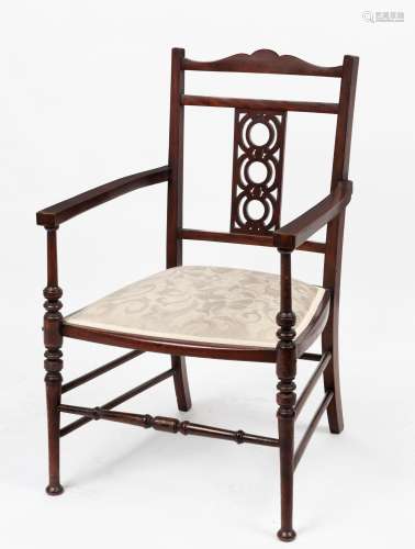 An Arts & Crafts mahogany parlour chair, early 20th cent...