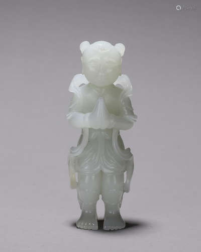 A Hetian jade figurine