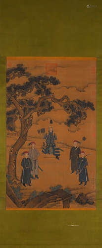 A Chinese painting, Lang Shining mark