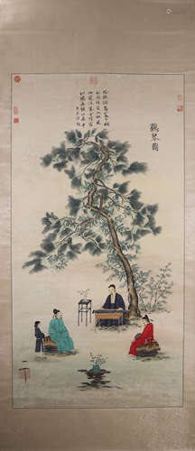 A Chinese painting, Song Huizong mark