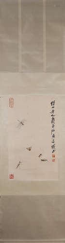 A Chinese painting, Qi Baishi mark