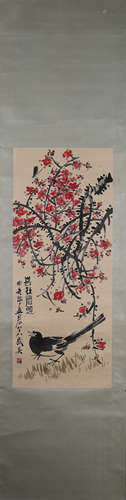 A Chinese painting, Qi Baishi mark