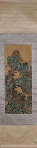 A Chinese landscape painting, Chouying mark