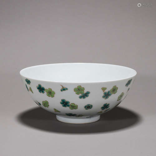 A famille rose plum blossom porcelain bowl