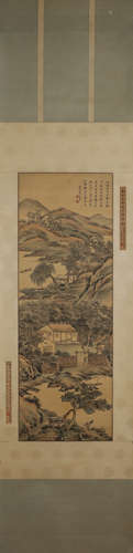 A Chinese landscape painting, Wanghui mark