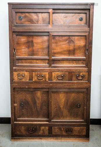 A Japanese tall cabinet