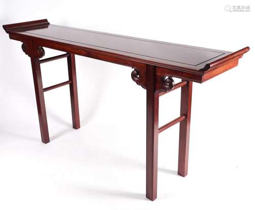 A long Chinese scroll table