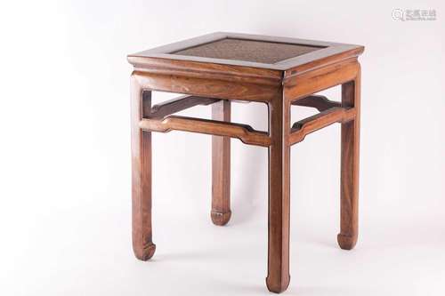 A Chinese hardwood (Huali?) table