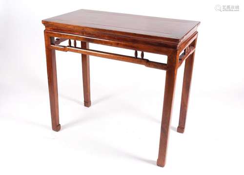 A Chinese huanghuali half table