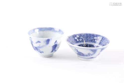 A Chinese blue & white tea bowl