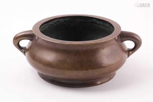 A Chinese bronze censer