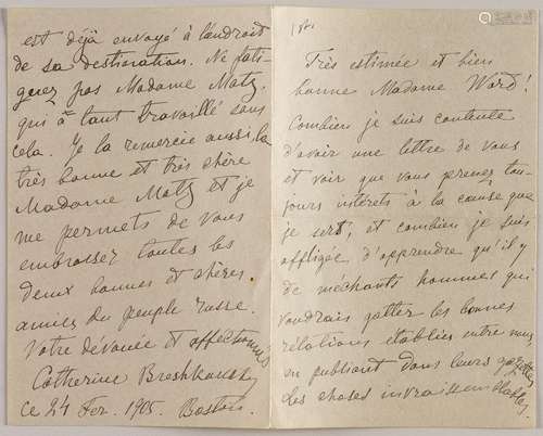 JEKATHERINA BRESCHKO-BRESCHKOVSKAJA: BRIEF VOM 24.02.1905