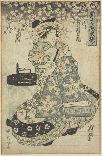 Keisai Eisen, Japonais 1790-1848, Chôdayû de l'Okamotoya à K...