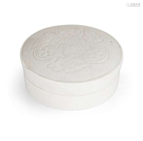 Une boîte circulaire et un couvercle en porcelaine chinoise ...