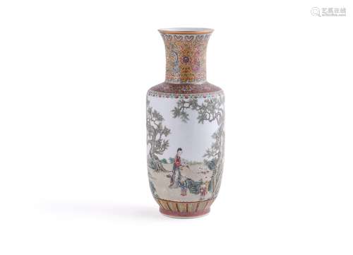 A Chinese Famille Rose vase