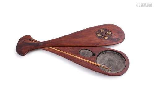 A Chinese hardwood opium scales case