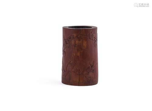 A good Chinese bamboo brush pot